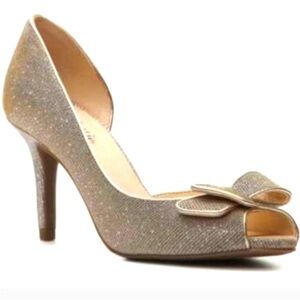 Kelly & Katie Gold Glitter Fab KK Janet Heels